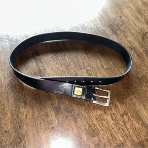 Men’s black Carhartt leather belt sz 38